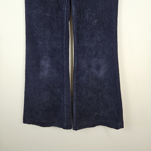 ROLLA'S High Rise EastCoast Flare Corduroy Pants Size 25 Navy - Picture 2 of 6